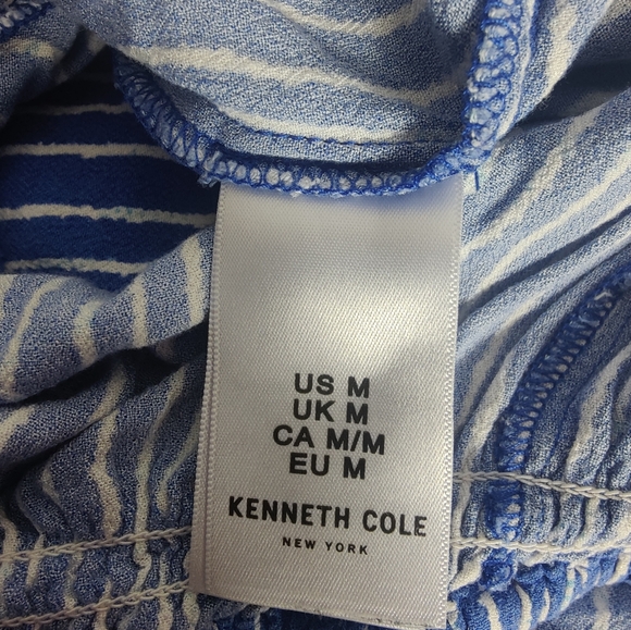 Kenneth Cole Off Shoulder Flowy Blouse, Blue, Size M - Picture 6 of 7